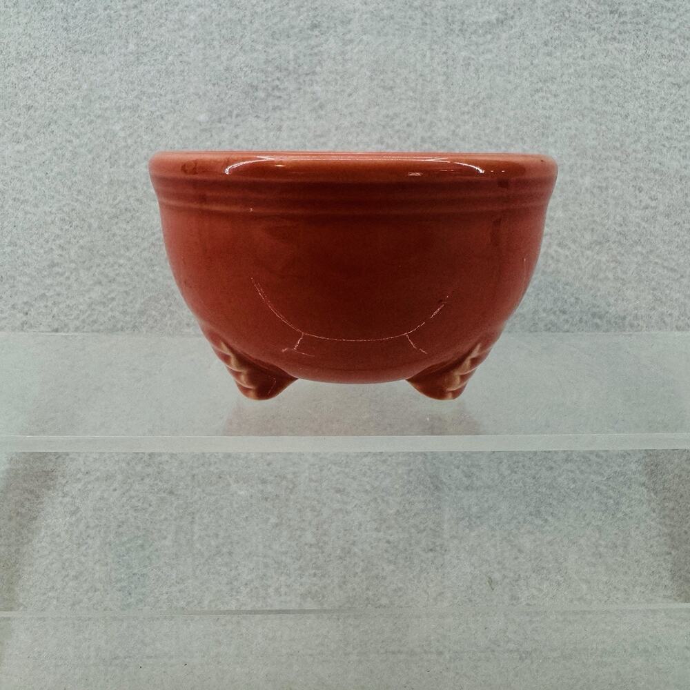 EUC Fiestaware 4oz Tripod Bowl Persimmon Fiesta